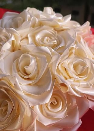 Букет з 17 атласних троянд❤️‍🔥🌹