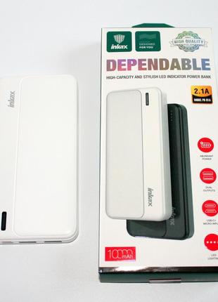 Повербанк, зарядное устройство для телефонов power bank inkax 10000 mah sk2