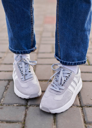 Adidas retropy white grey4 фото