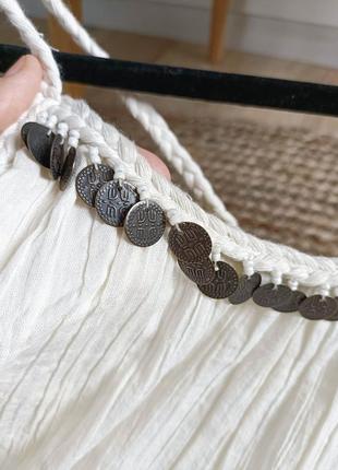 Платье миди с монетками от zara, размер xs, l*4 фото