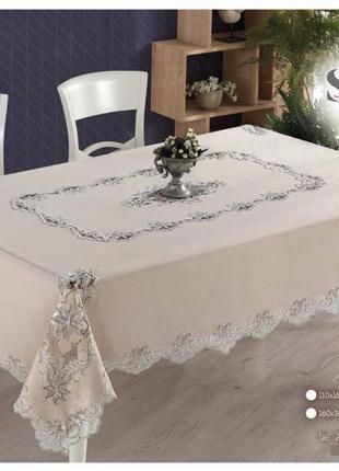 Турция 🇹🇷. лляна скатертина  160×220 см.