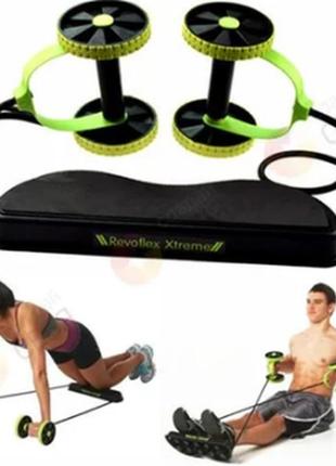Тренажер revoflex xtreme для всего тела! 40 упражнений! роликовый тренажер