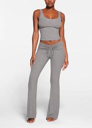 Skims soft lounge ruched pant штани в рубчик скімс оригінал
