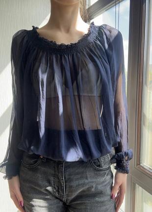 Шелковая блузка натуральный шелк4 фото