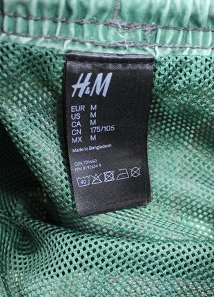Симпатичные пляжные шорты с тусклым тропическим washed - принтом от h&amp;m4 фото