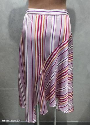 Элегантная вискозная юбка в полосатый принт бренда из данной day birger mikkelsen4 фото