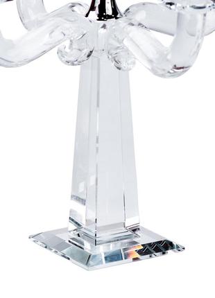 Подсвечник канделябр на 5 свечей стеклянный большой 26 (см)