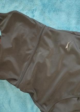 Оригінальний суцільний купальник slazenger, чорний купальник