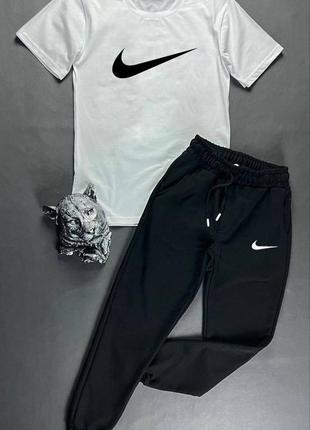 Чоловічий костюм футболка штани nike весна літо2 фото