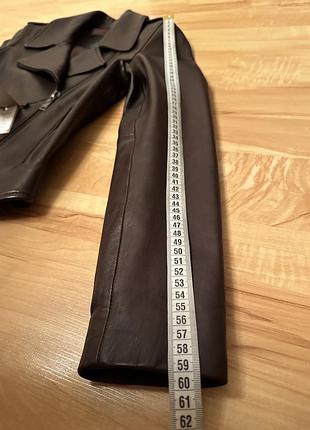 Косуха курточка шкіряна massimo dutti8 фото