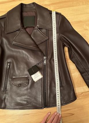 Косуха курточка шкіряна massimo dutti7 фото
