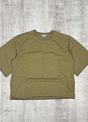 Крутая футболка от uniqlo x j.wanderson печворк оверсайз