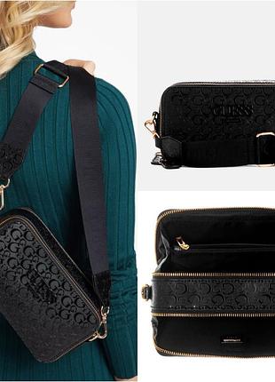 Сумка чорна guess 3