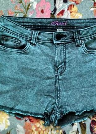 Женские,фирменные,джинсовые шорты 46-48 р-denim co