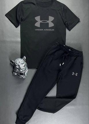 Мужской костюм under armour футболка штаны весна лето2 фото