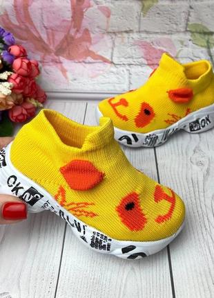 Детские мокасины с мордашкой распродажа