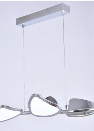 Люстра підвісна світлодіодна пелюстки біла sirius 2901-4p (64w)