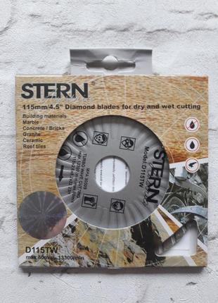 Диск алмзний по бетону stern 115x22 турбоволна