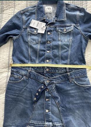 Новое платье zara xl деним джинсовое3 фото