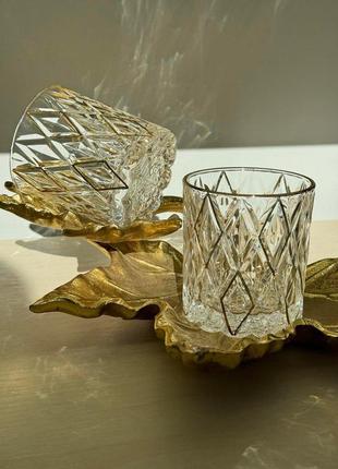 Набір 6 склянок 300мл "ромбус"