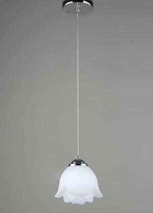 Люстра підвісна світлодіодна sirius b yh1010/1 ch+wt 5w