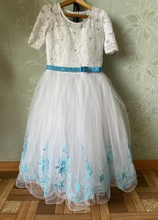 Праздничное платье для девочки 5-7 лет, платье на выпускной в садик 👑1 фото