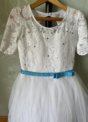 Праздничное платье для девочки 5-7 лет, платье на выпускной в садик 👑6 фото