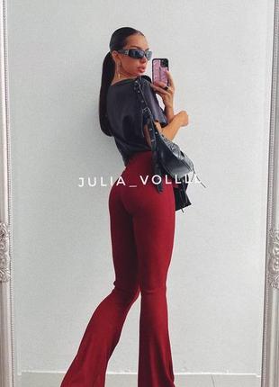 Кльош лосини в рубчик boohoo