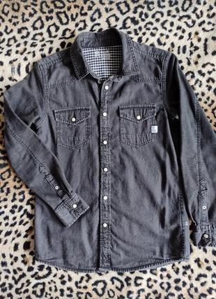 🖤 джинсова сорочка на хлопчика 11-12 років