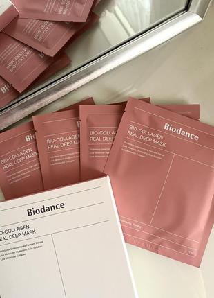 Biodance bio-collagen real deep mask нічна гідрогелева маска з колагеном для еластичності шкіри (1 ш2 фото