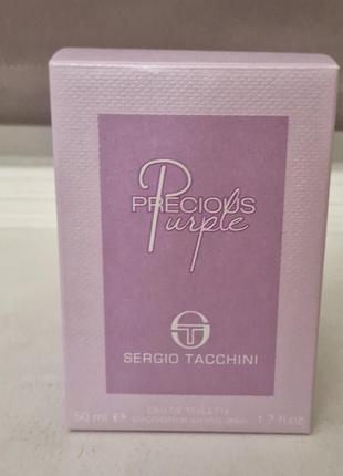 Туалетная вода sergio tacchini precious purple, 50 мл4 фото