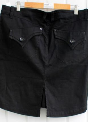 Джинсовая юбка черного цвета ltb делового стиля3 фото