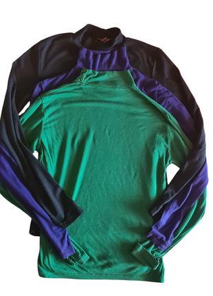 Лот водолазка лонгслив жіноча зелена синя