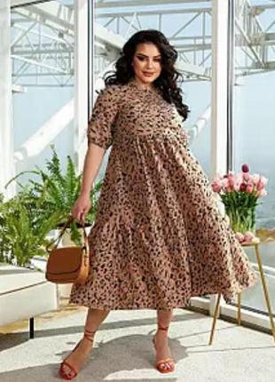 Плаття в леопардовий принт