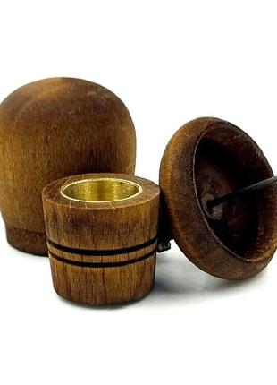 Колпак брелок из дерева наперсток жолудь