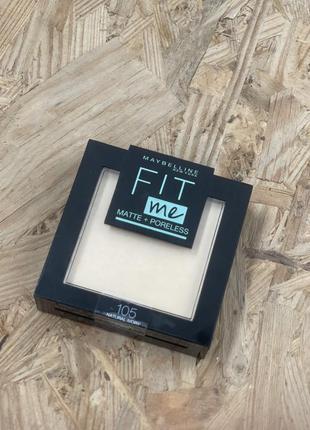 Пудра maybelline fit me, 105 відтінок