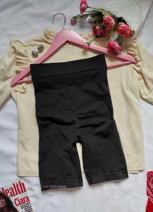 Високі чорні трусики утягуючі корегуюча білизна шортики з утяжкою