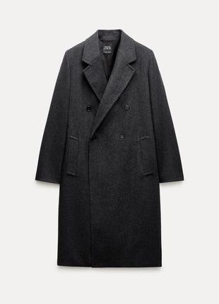 Вовняне легке пальто/жакет zara  s, xl