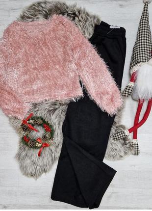 Костюм для дівчинки , тканина кофта трикотаж травка,палаццо турецька подвійна ангора вязка