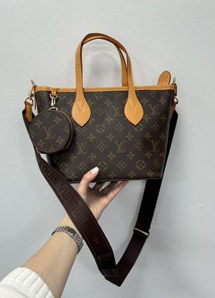 Louis vuitton neverfull damier canvas4 фото