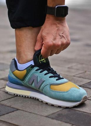 Кросівки в стилі stone island x new balance 574