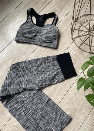 1+1=3 акция распродаж комплект спортивный топ лосины
