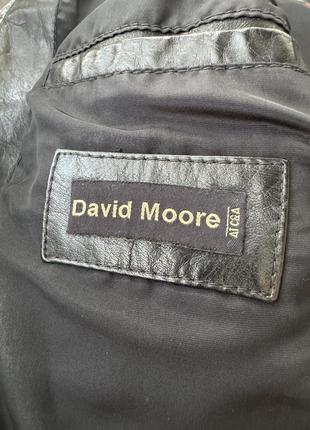Шкіряна чоловіча куртка david moore