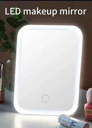 Дзеркало з led підсвіткою косметичне настільне