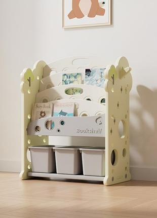 Книжная полка с контейнерами terrio “tree” салатовая