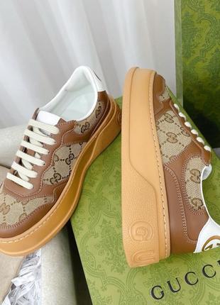 Кеды кроссовки в стиле gucci