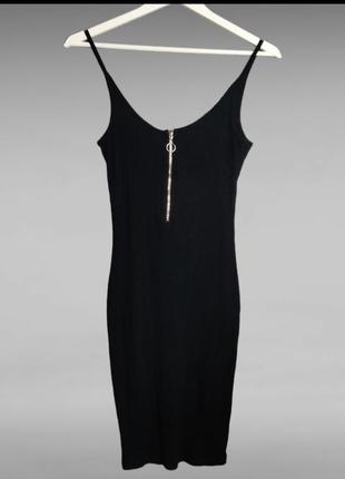 Чорна сукня в рубчик від bikbok2 фото
