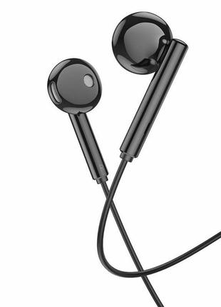 Навушники borofone bm82 art music digital earphones with mic type-c black