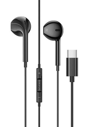 Навушники borofone bm60 type-c original series digital earphones black