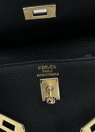 Сумка жіноча hermes чорний шкіра5 фото